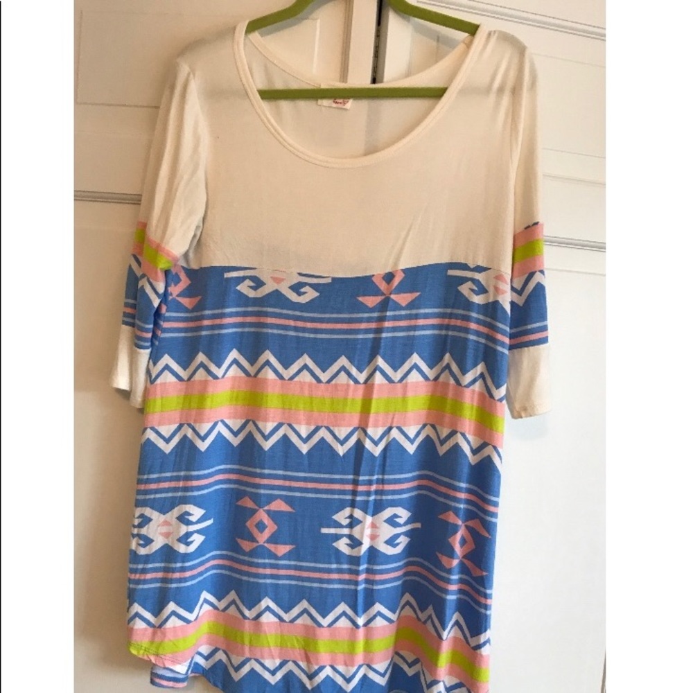 Patterned T-shirt dress